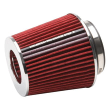 Load image into Gallery viewer, Edelbrock Air Filter Pro-Flo Series Conical 6.7In Tall Red/Chrome - Main Product View