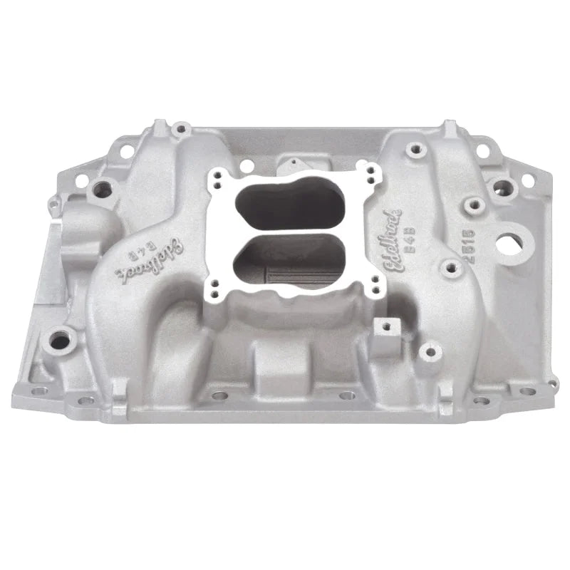 Edelbrock B4 B Manifold fits 1967-1974 Buick - Side View