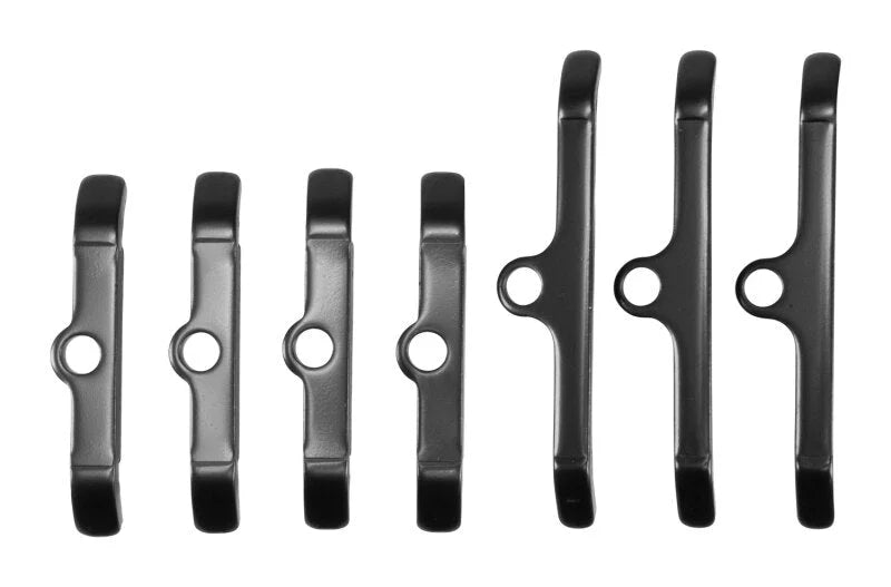 Edelbrock BB Hold-Down Tab Kit - Black Finish (Qty 7) fits 1963 1966-1996 Chevrolet / Chevy / GMC - Main Product View