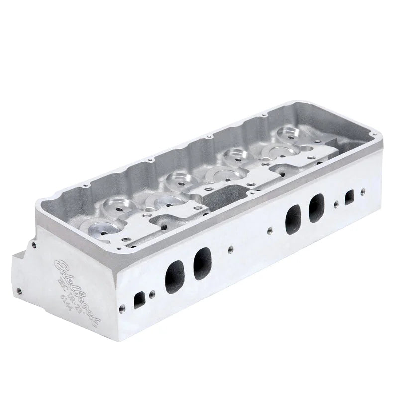 Edelbrock BB Victor Pro-Port Bare Cylinder Head fits Chevy - Back View