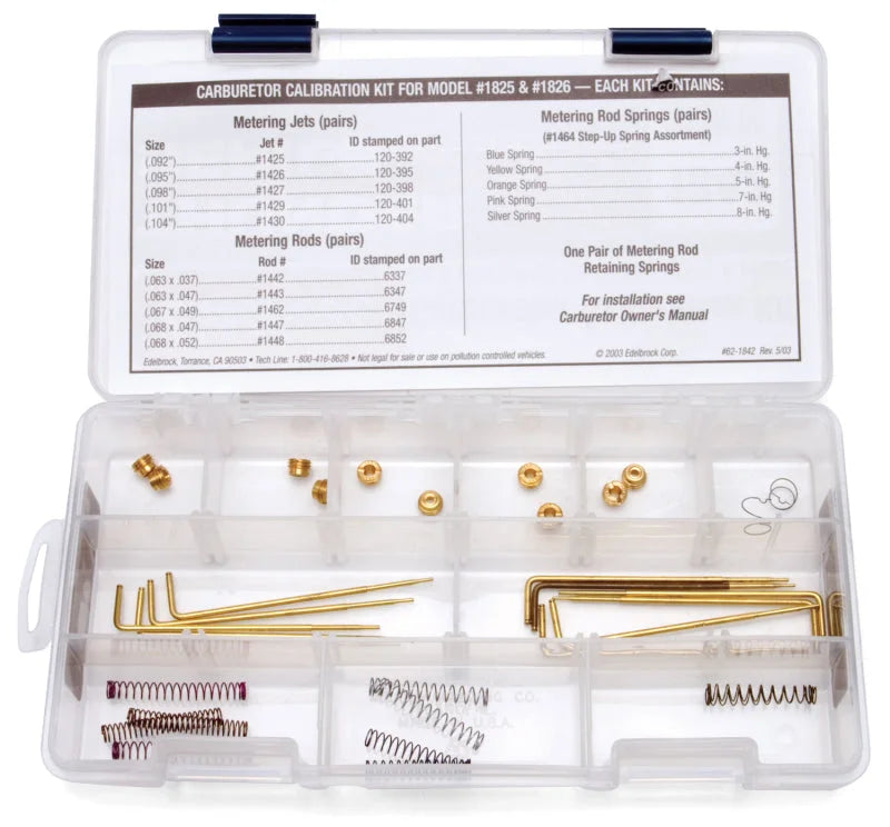 Edelbrock Calibration Kit 1825/1826 - Side View