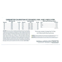Load image into Gallery viewer, Edelbrock Calibration Kit 1901 / 1902 / 1903 / 1904 - Additional View 8