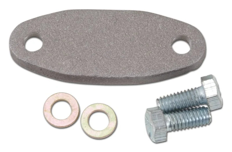 Edelbrock Choke Block Off 3711 - Side View