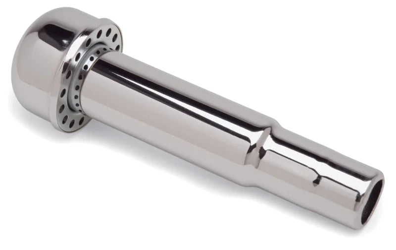 Edelbrock Chrome Finished Style Oil Fill Tube w/ Breather fits GM - Installation View