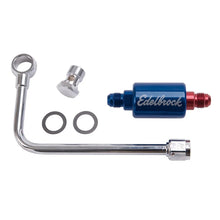 Load image into Gallery viewer, Edelbrock Chromed Steel Fuel Line and Filter Kit for EPS Carburetors - Side View