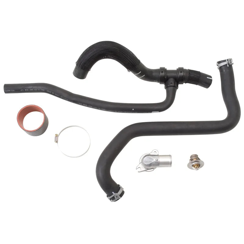 Edelbrock Coolant Routing Upgrade Kit 15804 fits 2005-2006 Ford Mustang GT - Side View