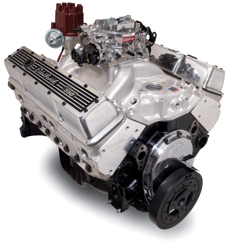 Edelbrock Crate Engine Edelbrock 9.0.1 Performer E-Tec No Water Pump As Cast 46400 - Side View