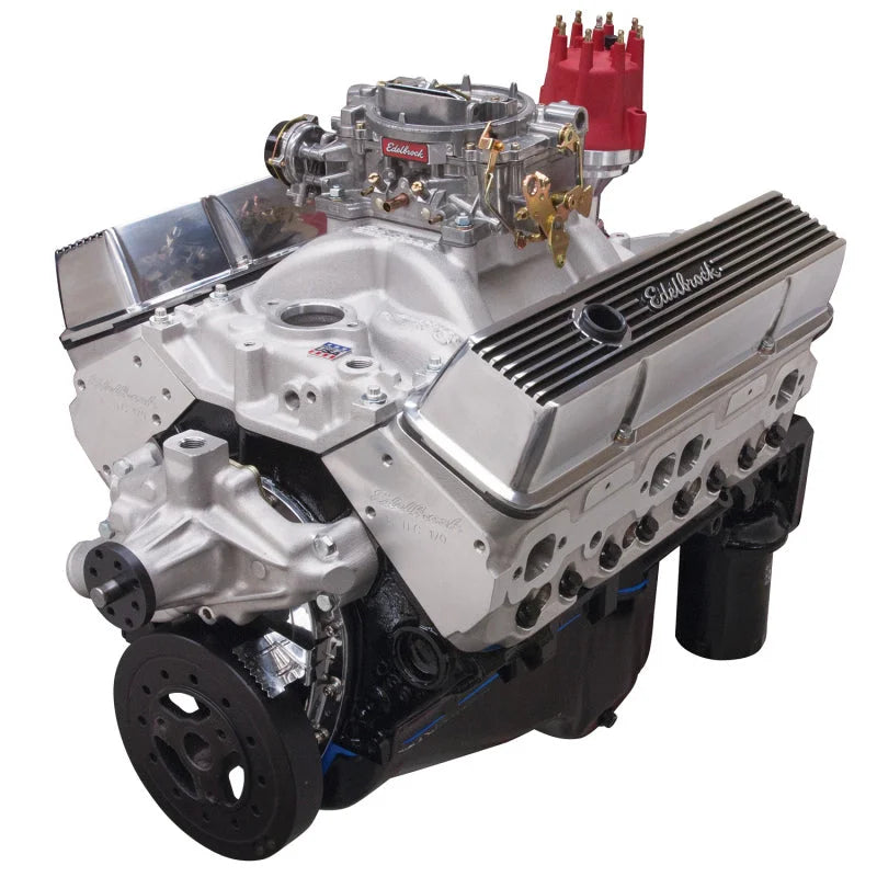 Edelbrock Crate Engine Edelbrock 9.0.1 Performer E-Tec w/ Short Water Pump As Cast 46410 - Back View