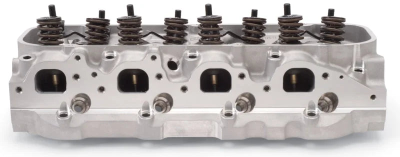 Edelbrock Cyl Head E-Street BB Chevy Oval Port Complete Single - Back View