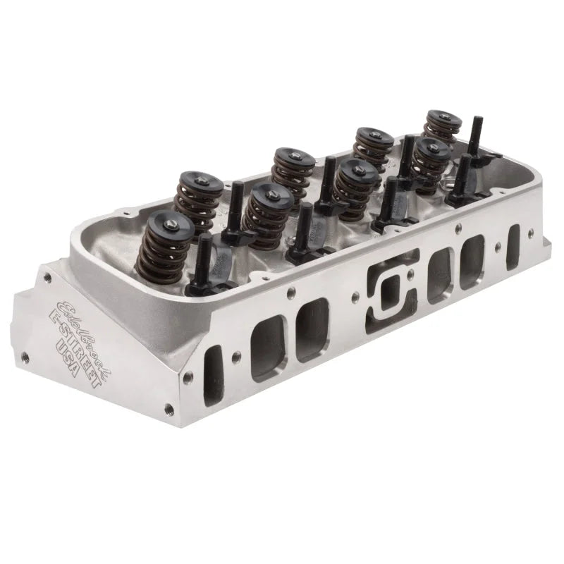 Edelbrock Cyl Head E-Street BB Chevy Oval Port Complete Single - Additional View 7