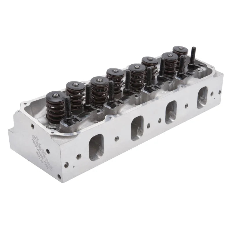 Edelbrock Cyl Head Perf RPM Complete 61629 fits 1969-1981 DeTomaso / Ford / Mercury - Back View