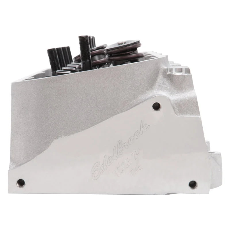 Edelbrock Cyl Head Victor Jr 24 Deg Rect Port 300cc 106cc Combustion Chamber 77485 fits Chevy BBC - Additional View 6