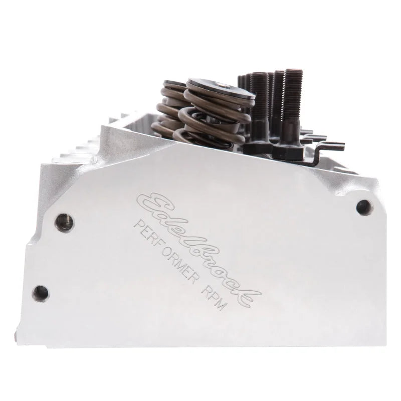 Edelbrock Cylinder Head BB Ford Performer RPM 460 75cc for Hydraulic Roller Cam Complete - Side View