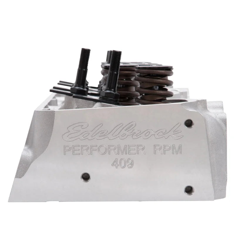 Edelbrock Cylinder Head BBC Performer RPM 348/409Ci for Hydraulic Roller Cam Complete - Side View