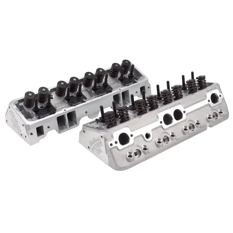 Edelbrock Cylinder Head E-Street SB Chevrolet 64cc (Complete Pair) - Side View
