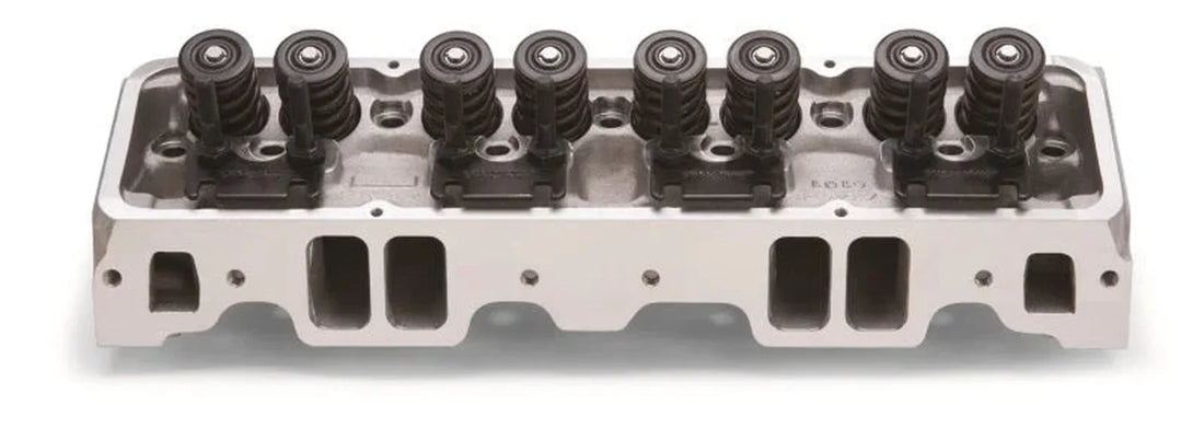 Edelbrock Cylinder Head SBC Performer RPM 23 Deg 170cc Intake 60cc Chamber Flat Tappet Cam Complete - Side View