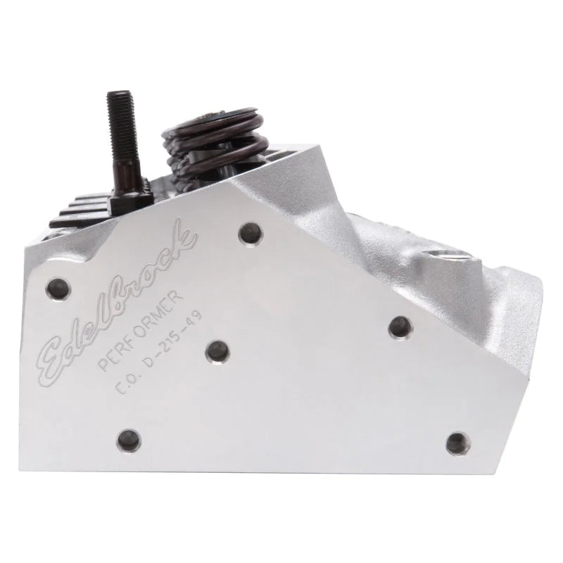Edelbrock Cylinder Head Performer RPM CNC Pontiac 1962-1969 455 CI V8 87 cc Combustion Chamber - Side View
