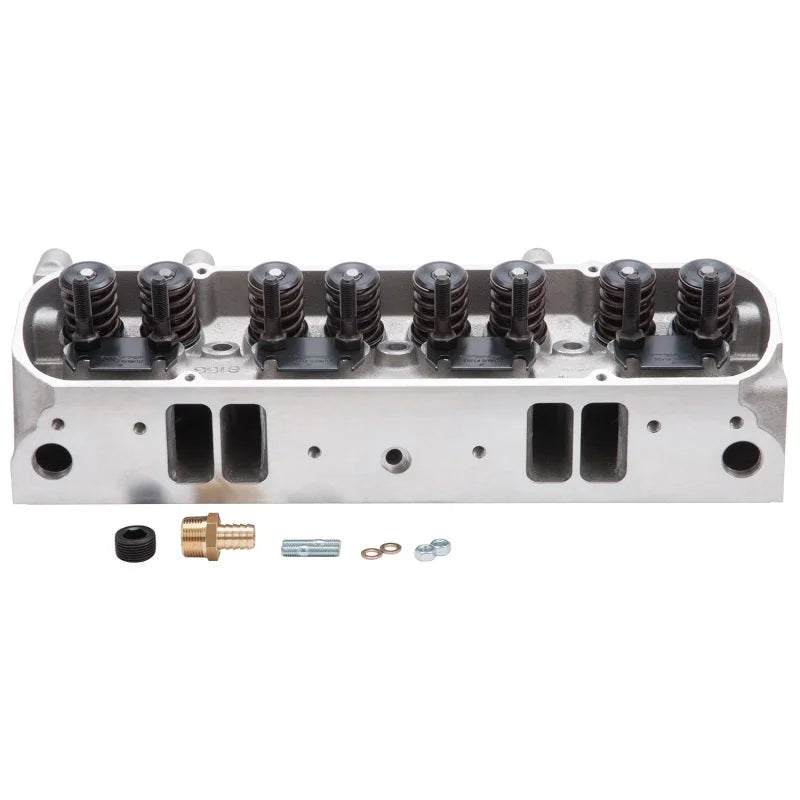 Edelbrock Cylinder Head Pontiac Performer D-Port 72cc Chambers for Hydraulic Roller Cam Complete - Main Product View