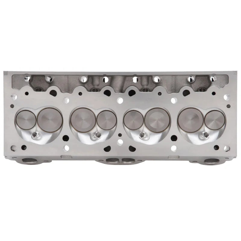 Edelbrock Cylinder Head Pontiac Performer D-Port 72cc Chambers for Hydraulic Roller Cam Complete - Back View