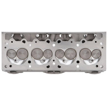 Load image into Gallery viewer, Edelbrock Cylinder Head Pontiac Performer D-Port 72cc Chambers for Hydraulic Roller Cam Complete - Back View