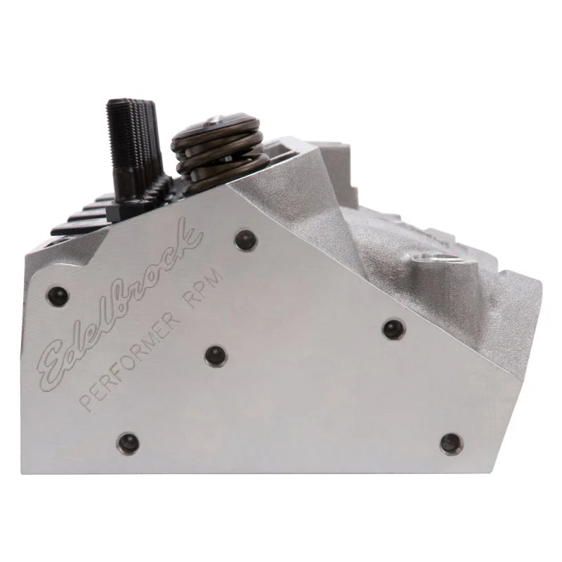 Edelbrock Cylinder Head Pontiac Performer RPM 72cc for Hydraulic Roller Cam Complete (Ea) - Side View
