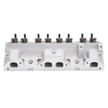 Load image into Gallery viewer, Edelbrock Cylinder Head Pontiac Performer RPM 87cc for Hydraulic Roller Cam (Ea) - Installation View