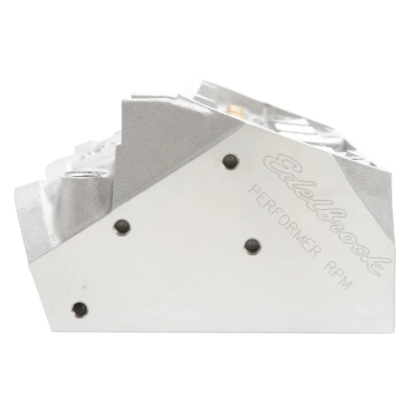 Edelbrock Cylinder Head Pontiac Performer RPM CNC Chamber 72cc Bare Single - Back View