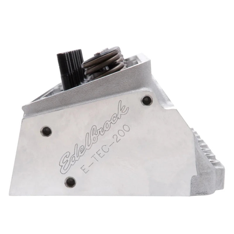 Edelbrock Cylinder Head SB Chevrolet Performer RPM E-Tec 200 for Hydraulic Roller Cam Complete (Ea) - Installation View