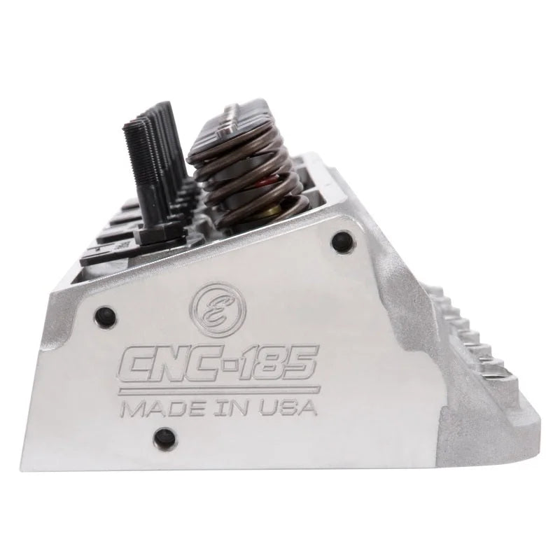 Edelbrock Cylinder Head SBC E-Cnc 185 64cc Straight Plug for Hydraulic Roller Cam Complete - Main Product View