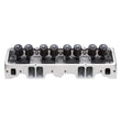 Load image into Gallery viewer, Edelbrock Cylinder Head SBC E-Cnc 185 64cc Straight Plug for Hydraulic Roller Cam Complete - Side View