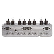Load image into Gallery viewer, Edelbrock Cylinder Head SBC E-Cnc 185 64cc Straight Plug for Hydraulic Roller Cam Complete - Back View