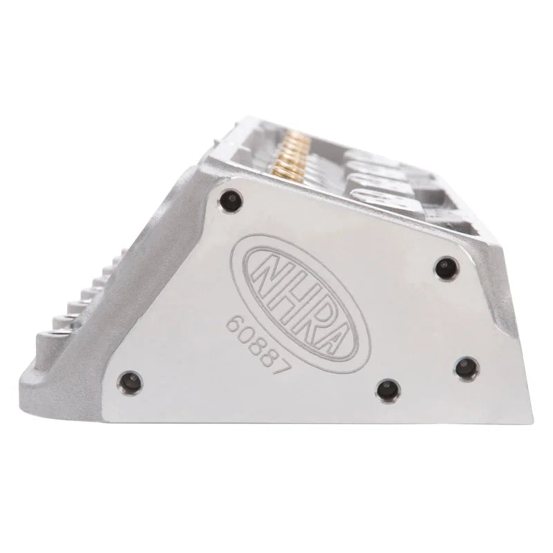 Edelbrock Cylinder Head SBC NHRA Legal 64cc Straight Plug Bare Single - Back View