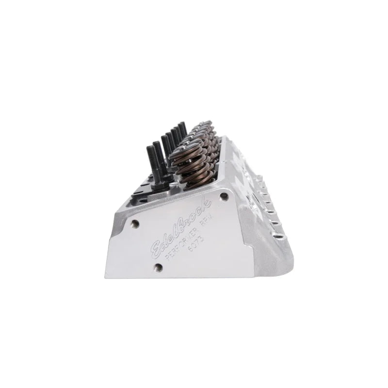 Edelbrock Cylinder Head SBC Performer RPM Straight Spark Plugs 70cc - Installation View