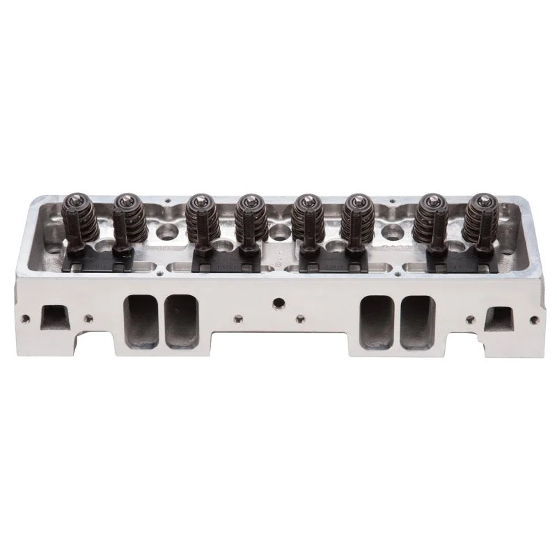 Edelbrock Cylinder Head Victor Jr SBC 23 Deg 220cc Complete for Hydraulic Roller Cam - Side View