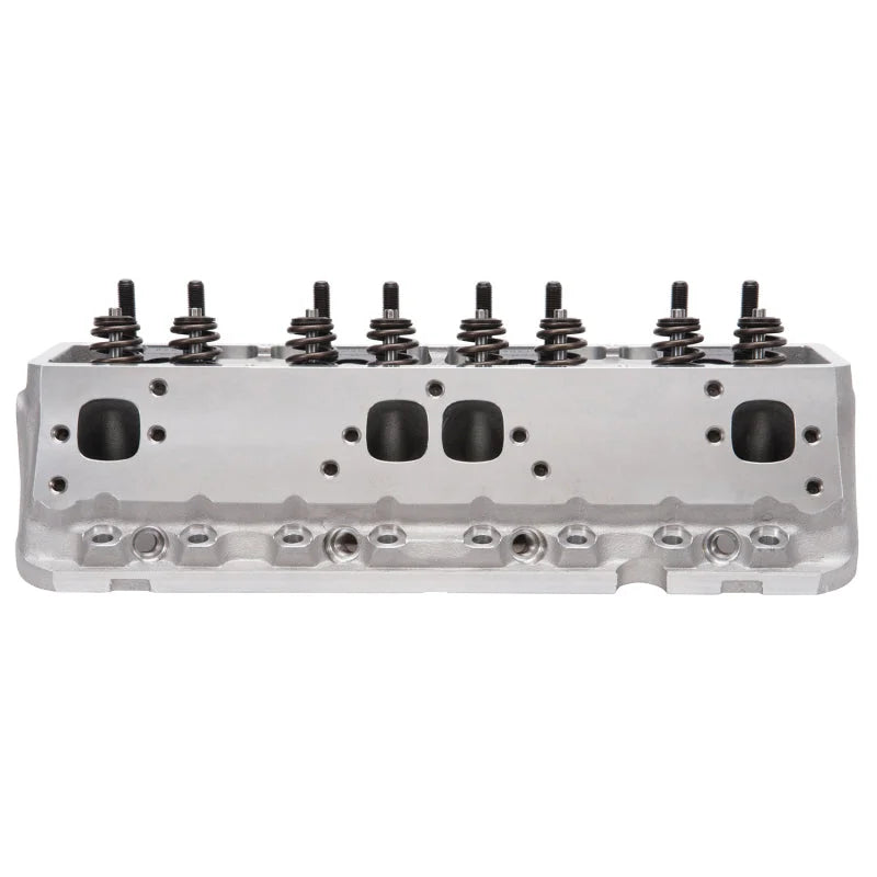 Edelbrock Cylinder Head Victor Jr SBC 23 Deg 220cc Complete for Hydraulic Roller Cam - Back View
