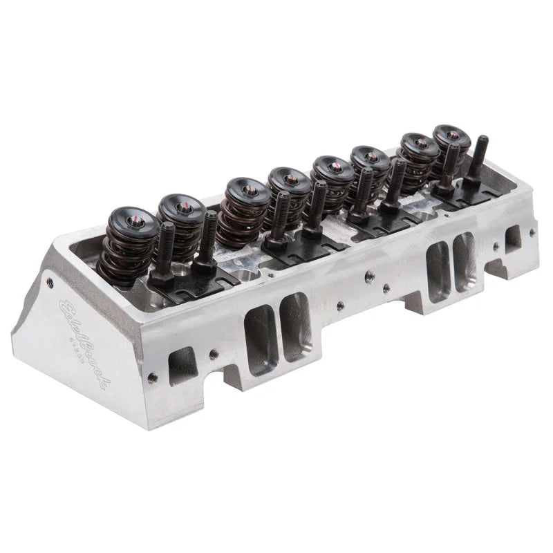 Edelbrock Cylinder Head Victor Jr SBC 23 Deg 220cc Complete for Solid Roller Cam - Installation View