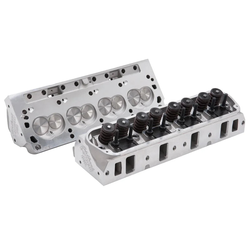 Edelbrock Cylinder Heads E-Street Sb-Ford w/ 1 90In Intake Valves Complete Packaged In Pairs - Back View