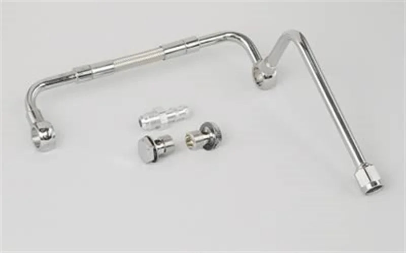 Edelbrock Dual Feed Line/Thunder Series Carb w/ O Fuel Filter - Side View