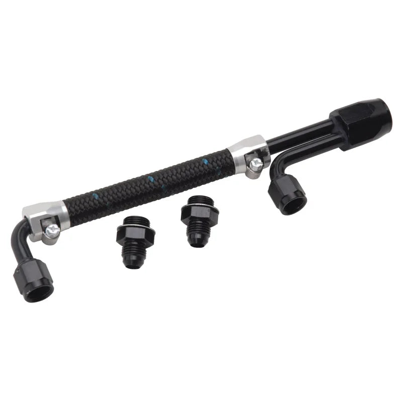 Edelbrock Dual Quad Fuel Line Kit In Clr/Blk Finish - Main Product View