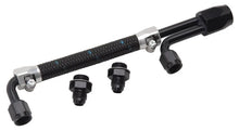 Load image into Gallery viewer, Edelbrock Dual Quad Fuel Line Kit In Clr/Blk Finish - Side View