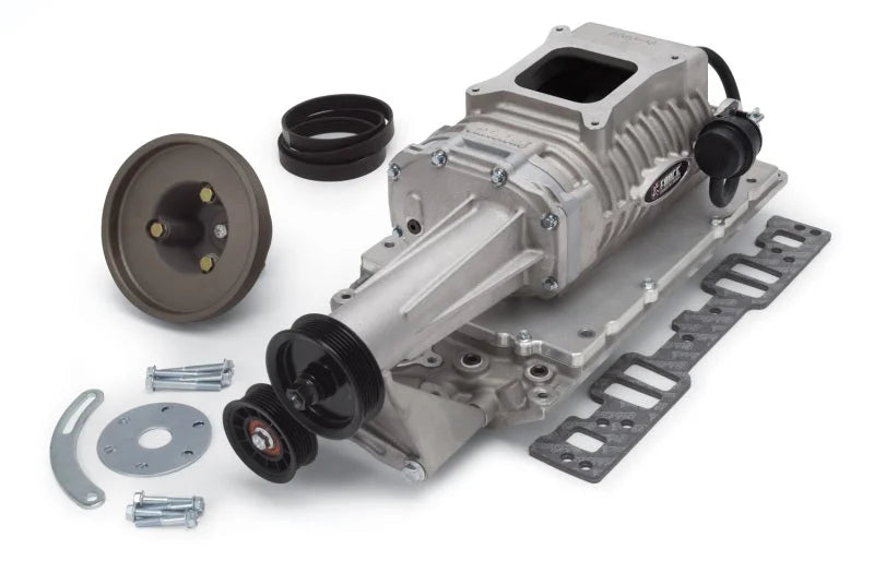 Edelbrock E-Force 122 Supercharger 57-86 Small-Block Chevrolet w/ Conventional Cylinder Heads - Side View