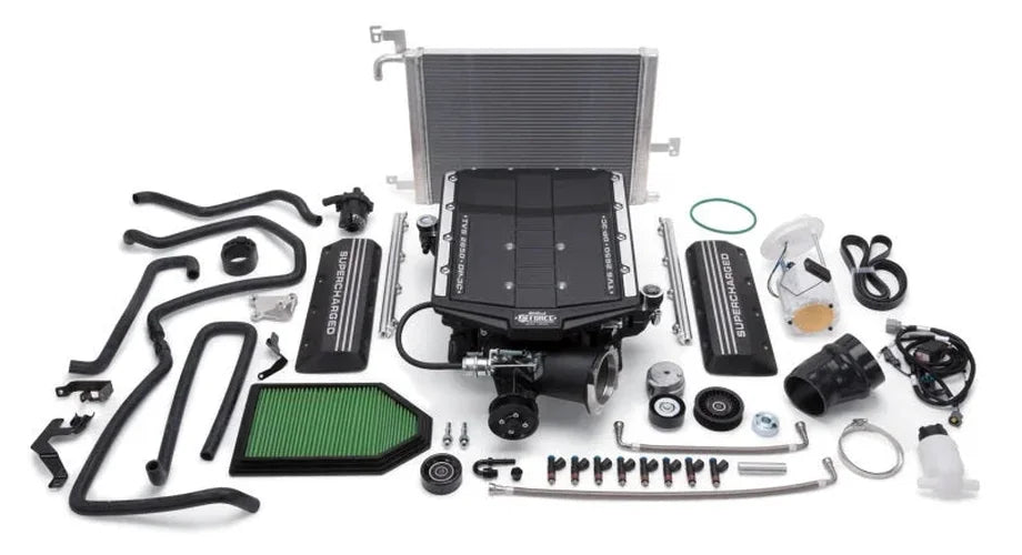Edelbrock E-Force 2650 TVS Supercharger fits 2015-2018 Chrysler 300 C / Dodge Challenger / Dodge Charger 5.7L - Side View