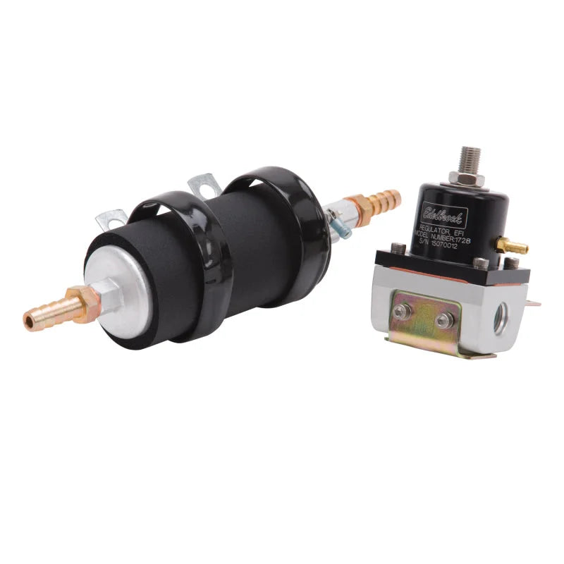 Edelbrock EFI Fuel Pump/Regulator Kit Fuel Injection 600 Hp - Back View