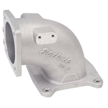 Load image into Gallery viewer, Edelbrock EFI Intake Elbow Universal 100 Deg 95mm T B to 4500 Dominator Flange Tall Profile - Side View