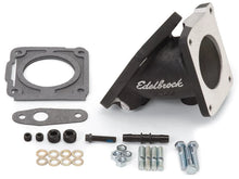 Load image into Gallery viewer, Edelbrock EFI Throttle Body Adaptor (Elbow) Ford Mustang 94-95 w/ Black Mini Texture Powder Coat - Main Product View