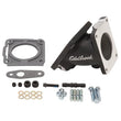 Load image into Gallery viewer, Edelbrock EFI Throttle Body Adaptor (Elbow) Ford Mustang 94-95 w/ Black Mini Texture Powder Coat - Side View