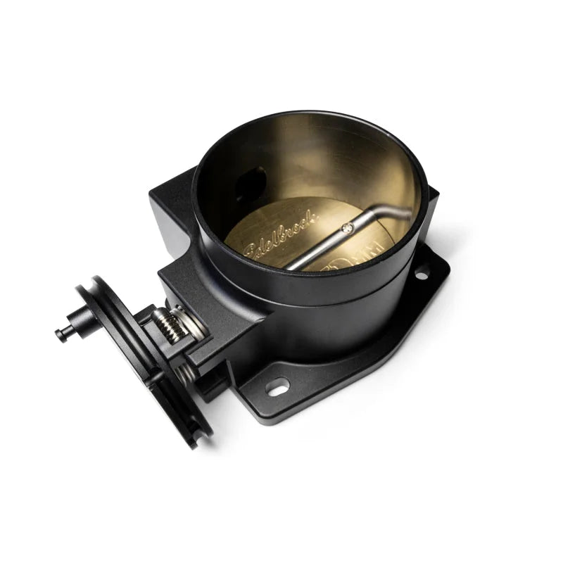 Edelbrock EFI Throttle Body Pro-Flo XT 90mm Black Mat Anodized Finish - Side View