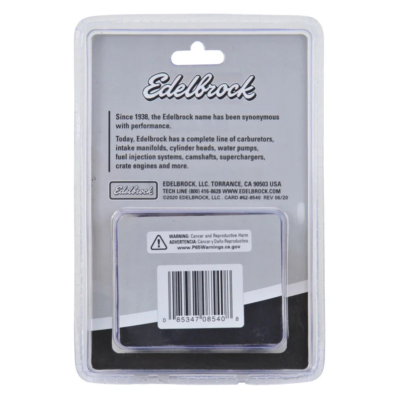 Edelbrock Exhaust Header Bolts 3/8in-16 X 3/4in, Black Oxide W/ Allen Socket - Detail View