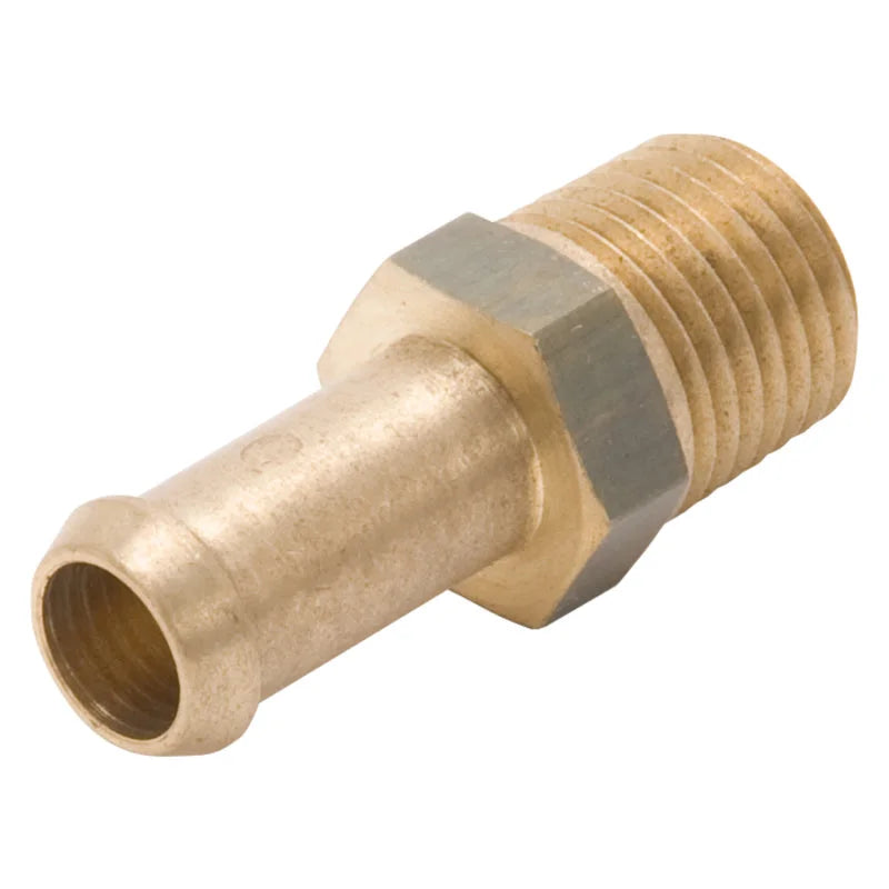 Edelbrock Fitting 1/4-18 NPT X 3/8In Single Barb Brass - Installation View