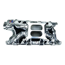 Load image into Gallery viewer, Edelbrock Ford SB 302 Performer RPM Intake Manifold - Chrome Plasma Finish - Main Product View